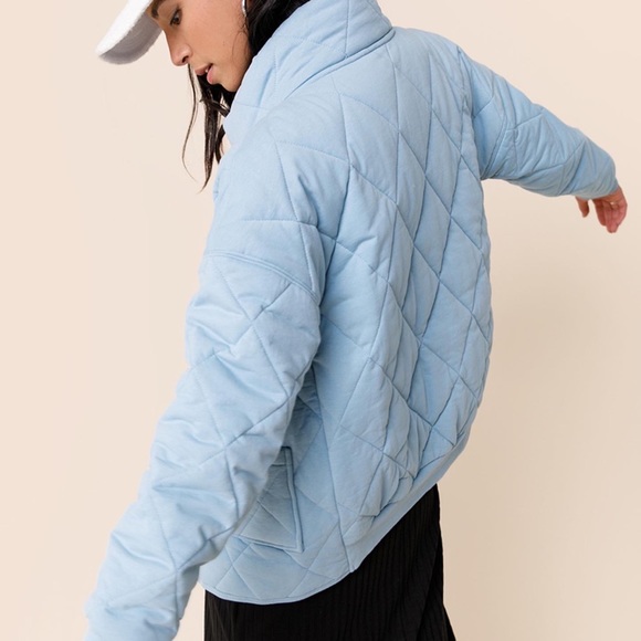 Blue Quilted Jacket - Picture 3 of 8